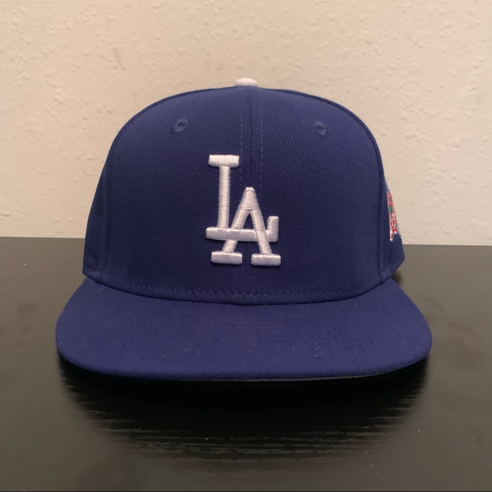 MLB Los Angeles Dodgers LA World Series 1988 59FIFTY Fitted New Era Hat Cap Blue
